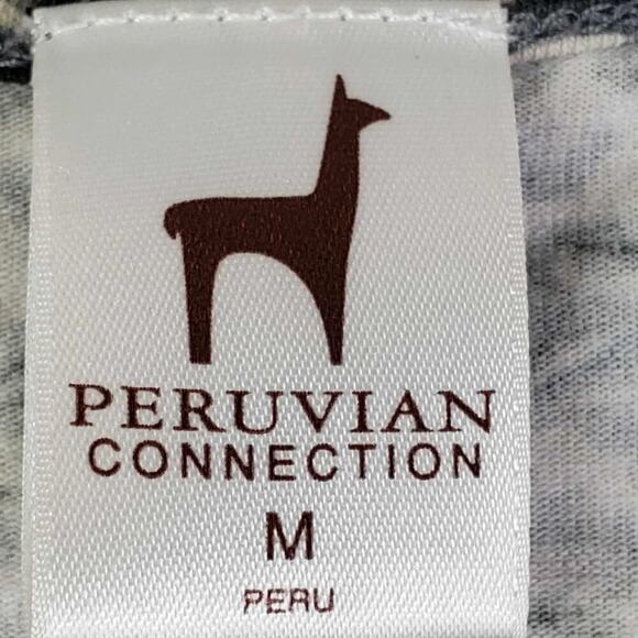 Peruvian Connection Dress Womens Size Medium Floral Maxi Jersey Knit Stretch - Picture 5 of 8